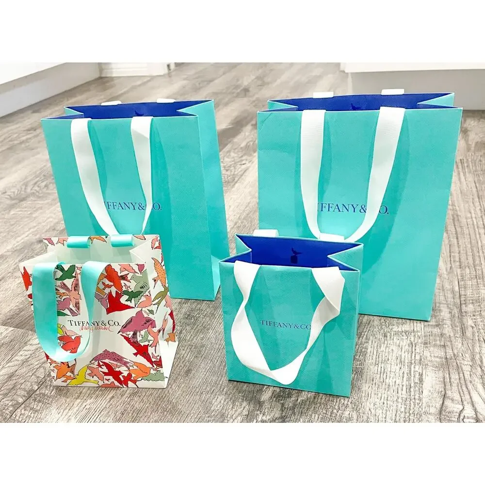 Tiffany & Co. Shopping Bags Bird on a Rock Andy Warhol Set of 4